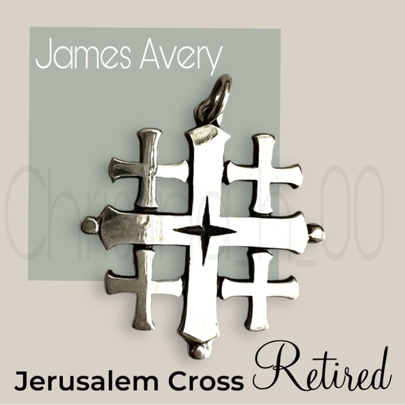 James’s Avery Jerusalem cross pendant retired - Picture 1 of 8